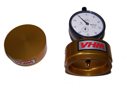 VHM Piston height measuring tool Uni 125 cc, with gauge