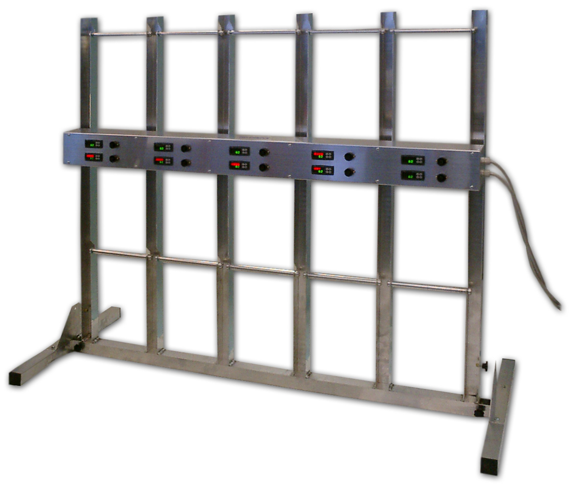 Tyre rack aluminium for 2, 4, 8 or 10 wheels