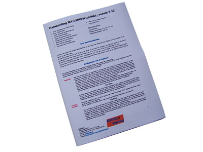 Dutch user manual for MyChron Light MCL