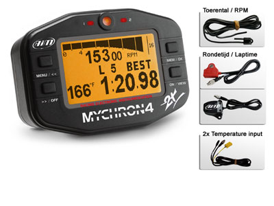 MyChron 4 Kart 2x temp. laptimer basis kit