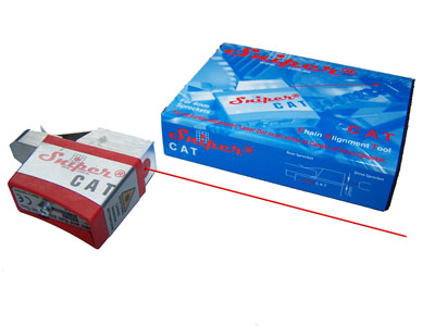 Sniper laser tool for alignment of 219 sprockets
