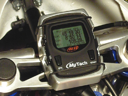 Houder voor AIM MyTach GPS horloge/stopwatch/laptimer