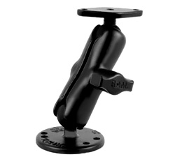 RAM Camera mount flat round, suitable for Solo laptimer