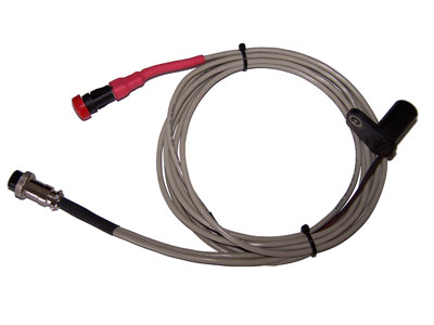 Hall roller speed pickup cable with start button