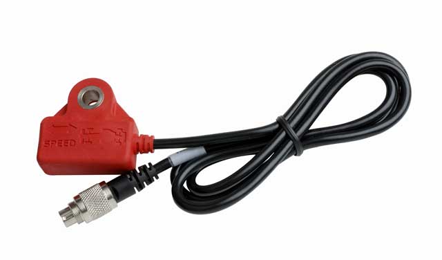 Magnetic laptime receiver, screw connector