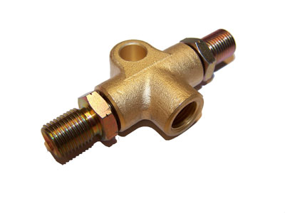 Connection T-fitting for brake pressure sensor M10