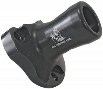 Angled hub for CKR kart steering wheel, black color