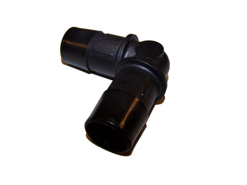 Plastic elbow coupling 19 mm for water hose