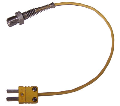 Water temperature sensor thermocouple M10x1, 2-pin connector