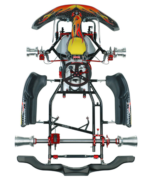 Wildkart kart chassis The Warrior, with hand front brakes