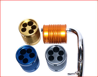 Aluminium pedal extension anodized