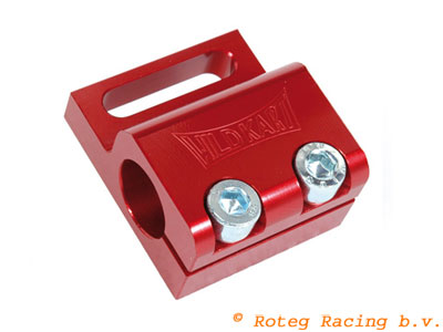 Aluminium silencer support clamp 20 mm black anod.