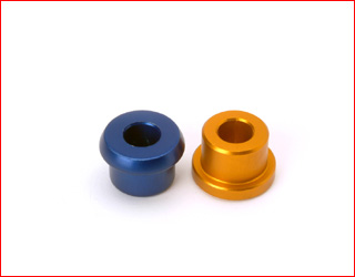Aluminium external bushing for rear bumper