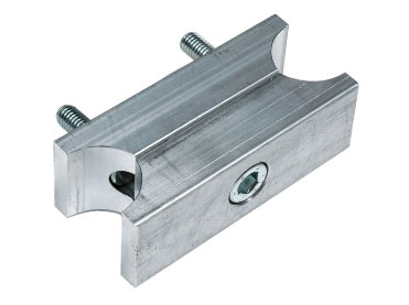 Engine clamp DD2 blue anodized, upper + lower