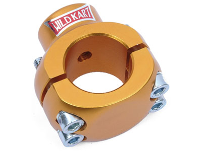 Chassis klem 28 mm M8 titanium geanod.