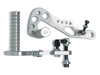 Aluminium Baby pedal from billet anodized Titanium