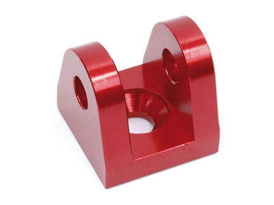 Water pump support, titanium anodized