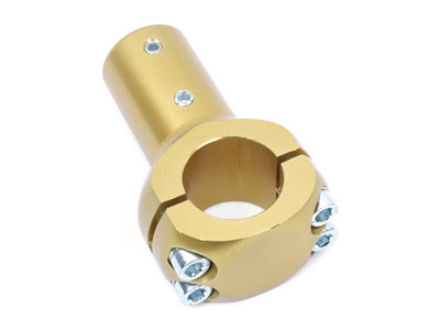Chassis klem universeel 28 mm blauw geanodiseerd