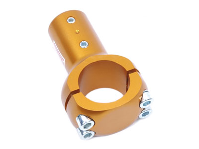 Chassis klem universeel 32 mm blauw geanodiseerd