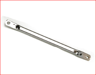 Stoelsteun medium staal verchroomd 320 mm