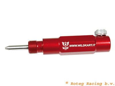Dial gauge holder for mounting in spark plug hole