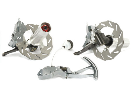 Wildkart front brake system with hand lever