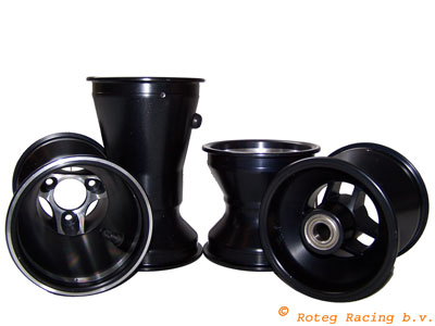 Set magnesium rims 210 x 130, 100 cc Black