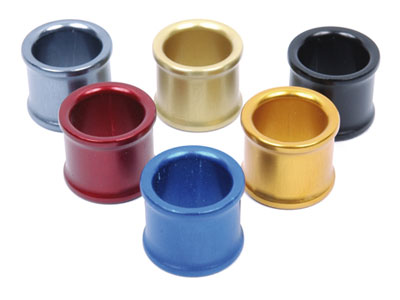Wheel spacer Kart 15 mm anodized for 25 mm stub axle