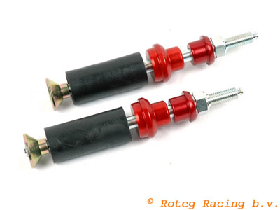 Rear bumper screw + bushing + rubber 32 mm Black