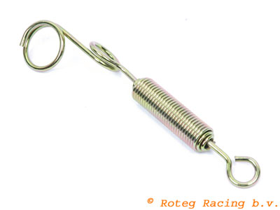 Exhaust spring for quick hook holder