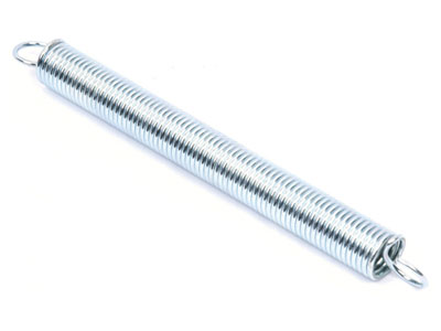 Exhaust spring for silencer holder