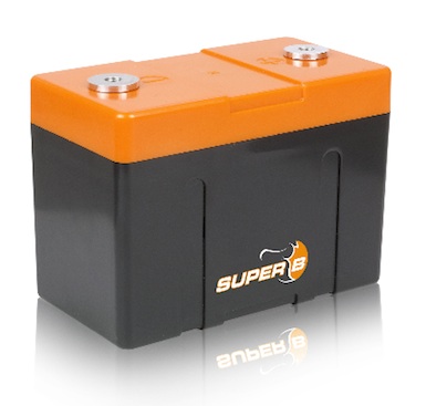 Super B Lithium accu model Andrena 12V 5Ah, 13.2 V