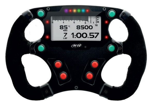 AIM Formula 3 steering wheel for Evo4S & Evo5 data logger