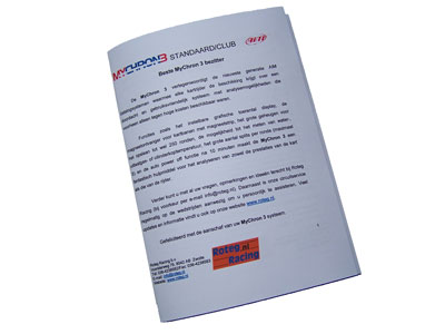 Dutch user manual for MC3 Standard/Club