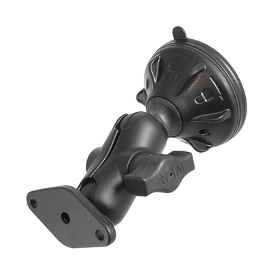 RAM suction cup with short arm and AIM Solo diamond base