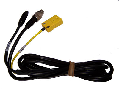 Temp. extension cable for MC4-5 2T, 1xPT100, 1x thermocouple