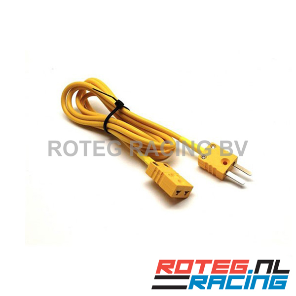 Extension cable thermocouple 2-pin male x female 150 cm