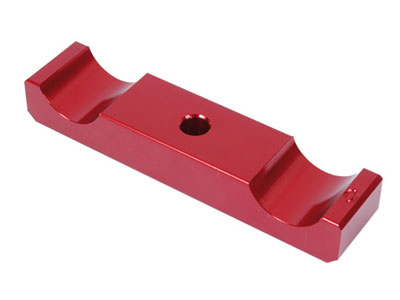 Engine mount clamp long 30 mm titanium color