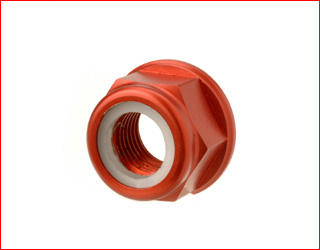 Aluminum self locking nut M14x1,5 for kart spindle, Black