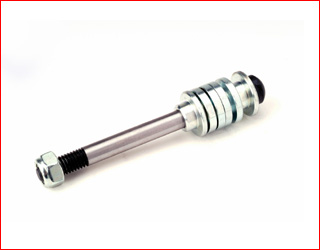 Straight screw kit 8 mm for stub axle with normal washer
