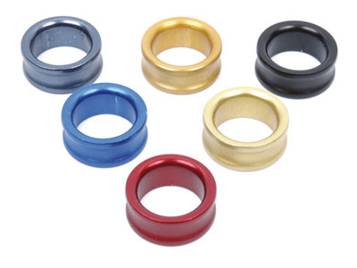 Wheel spacer Kart 10 mm anodized for 17 mm stub axle