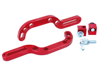 Set of 2 pedal mount extensions, anodized